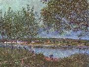 Weg der alten Fahre in By Alfred Sisley